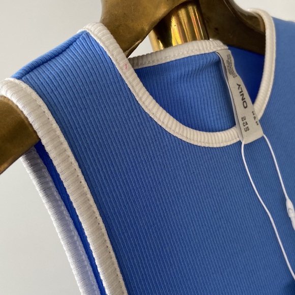 [Brand New] ONLY Women’s Contrast Mini Dress / Size S / Ultramarine blue - Picture 4 of 5